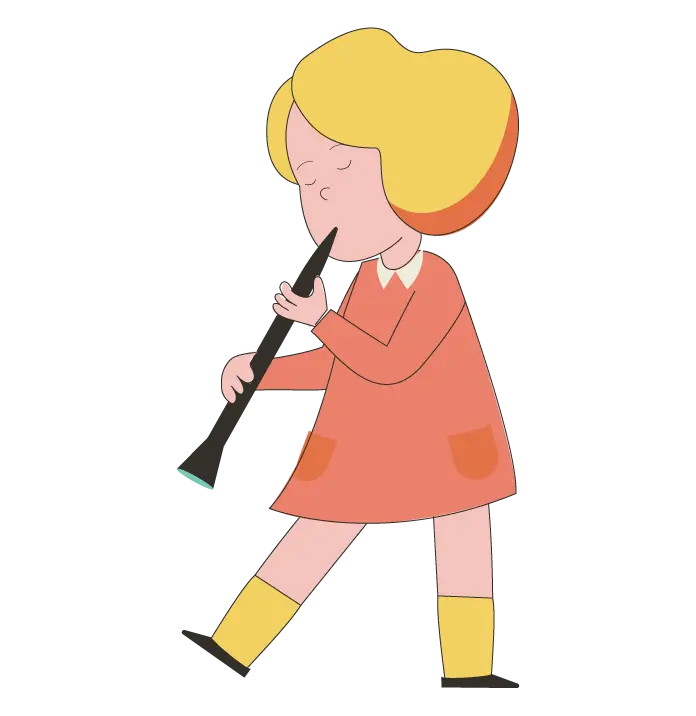 Ill_Clarinet Klarinett illustrasjon – Korpshåndboka for skolekorps